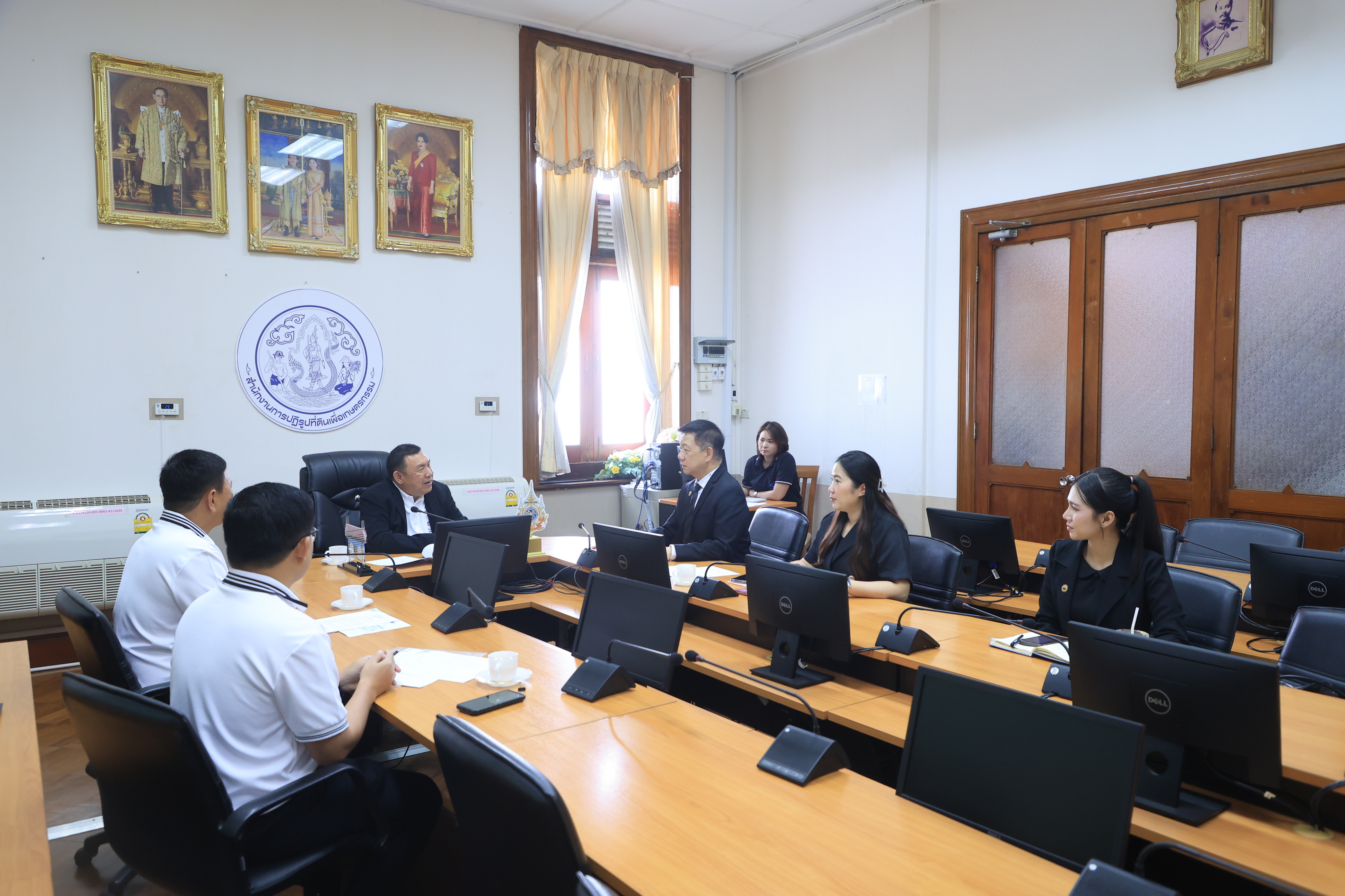 title - ส.ป.ก. ประชุมหารือร่วมกับสถาบันมาตรวิทยาแห่งชาติ ในด้านความร่วมมือการส่งเสริมและพัฒนาเทคโนโลยีและนวัตกรรมการเกษตรในเขตปฏิรูปที่ดิน